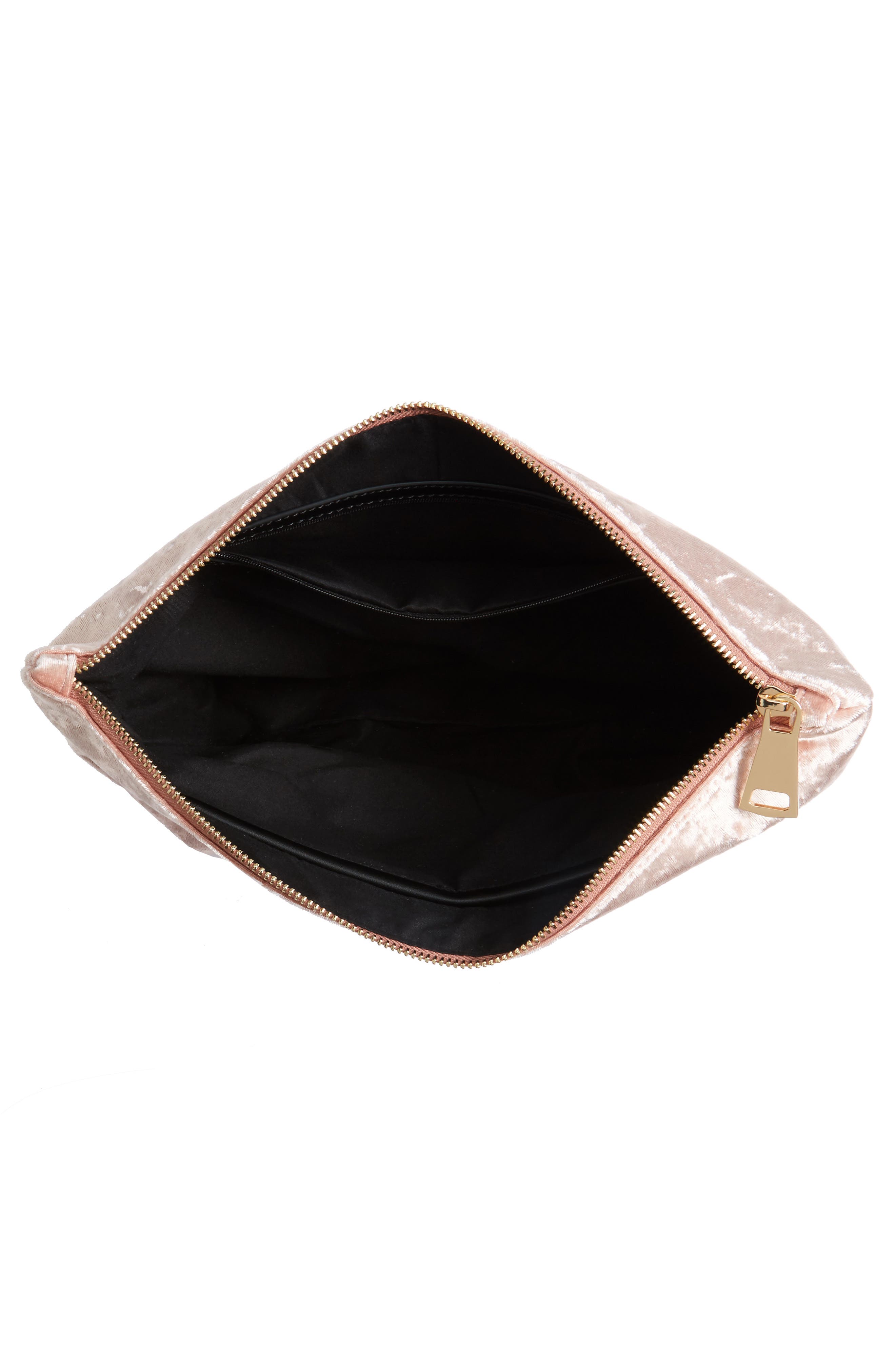 Velvet Clutch, Alternate, color, BLUSH