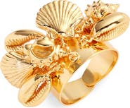 NEST Jewelry Tiny Shells Charm Adjustable Ring