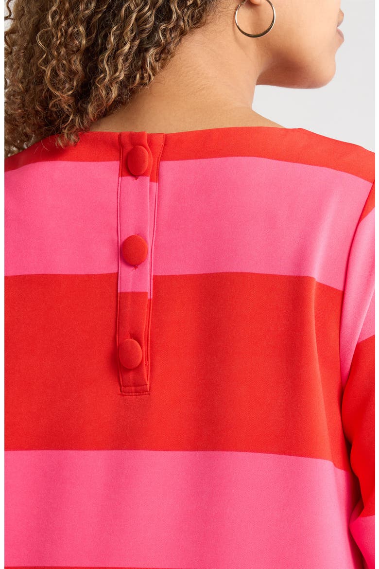 Lolli Stripe Lonna Shift Mini Dress, Alternate, color, FUCHSIA-RED
