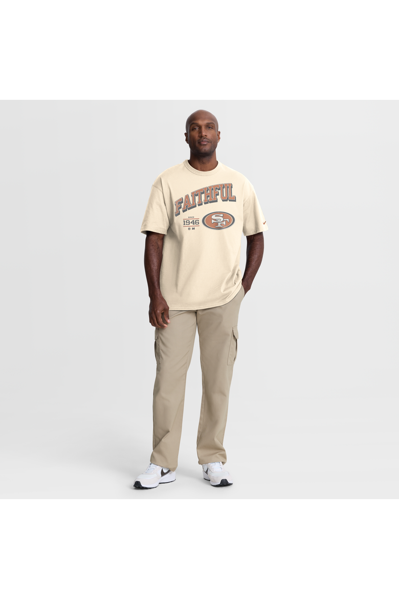 Men's Nike Natural San Francisco 49ers Vintage Mod Blown Away Max90 T-Shirt, Alternate, color, Natural