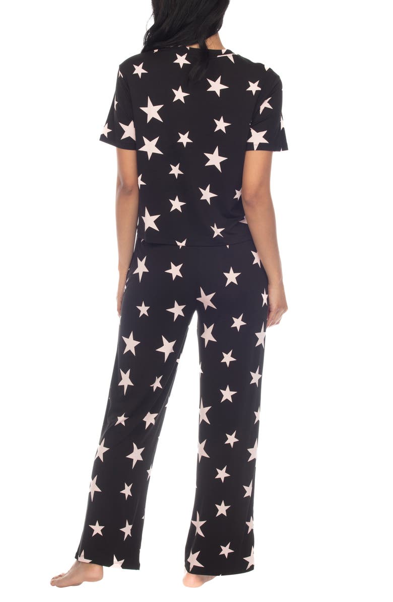 Honeydew All American Pajamas, Alternate, color, Black Stars