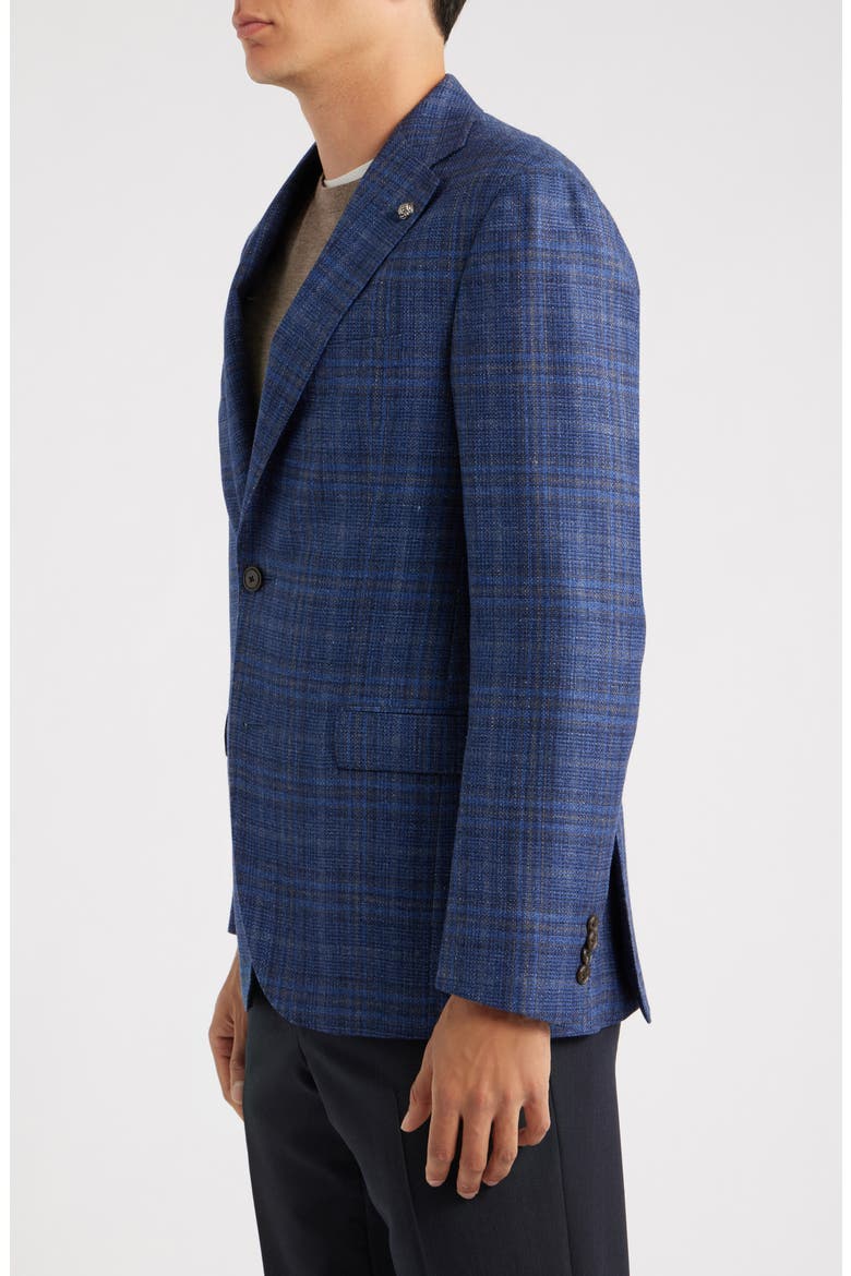 Midland Windowpane Sport Coat, Alternate, color, BLUE