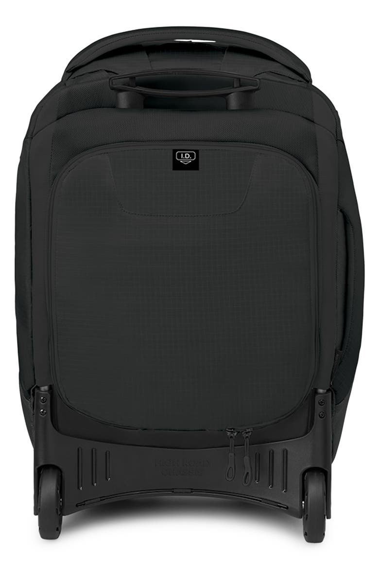 Sojourn 22-Inch 45-Liter Wheeled Recycled Nylon Travel Pack, Alternate, color, BLACK