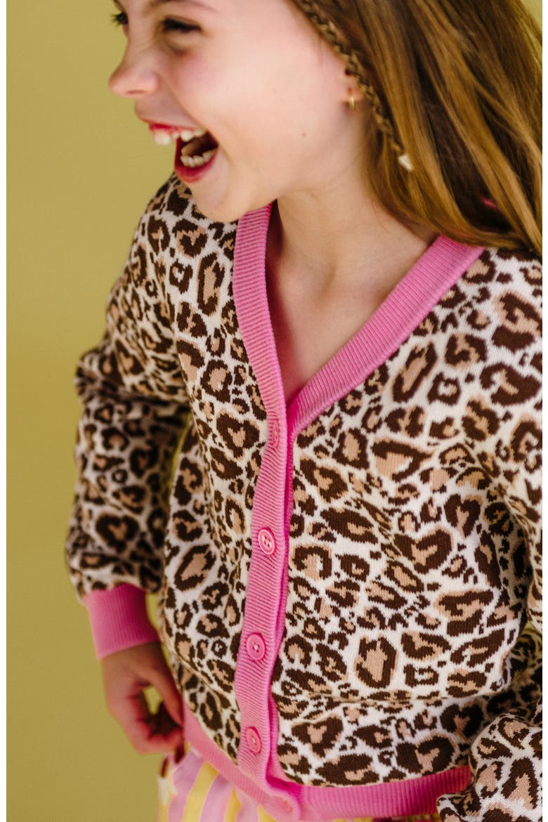 Kids' Kitty Cardigan, Alternate, color, NATURAL