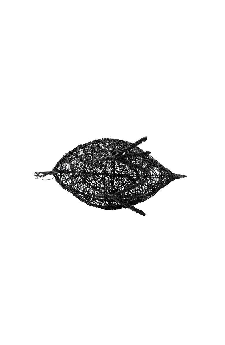 Foreside Home and Garden Wire Hen Bird Figure Black Metal, Alternate, color, Black