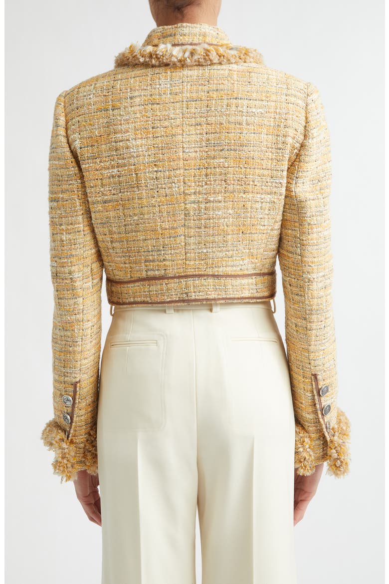 Crop Tweed Jacket, Alternate, color, MULTICOLOR ON BEIGE BASE
