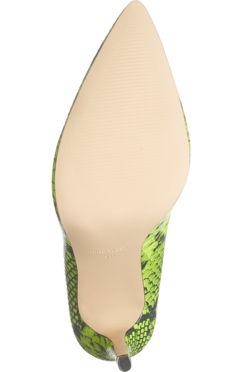 Nine West Act Snakeskin Embossed Pump, Alternate, color,