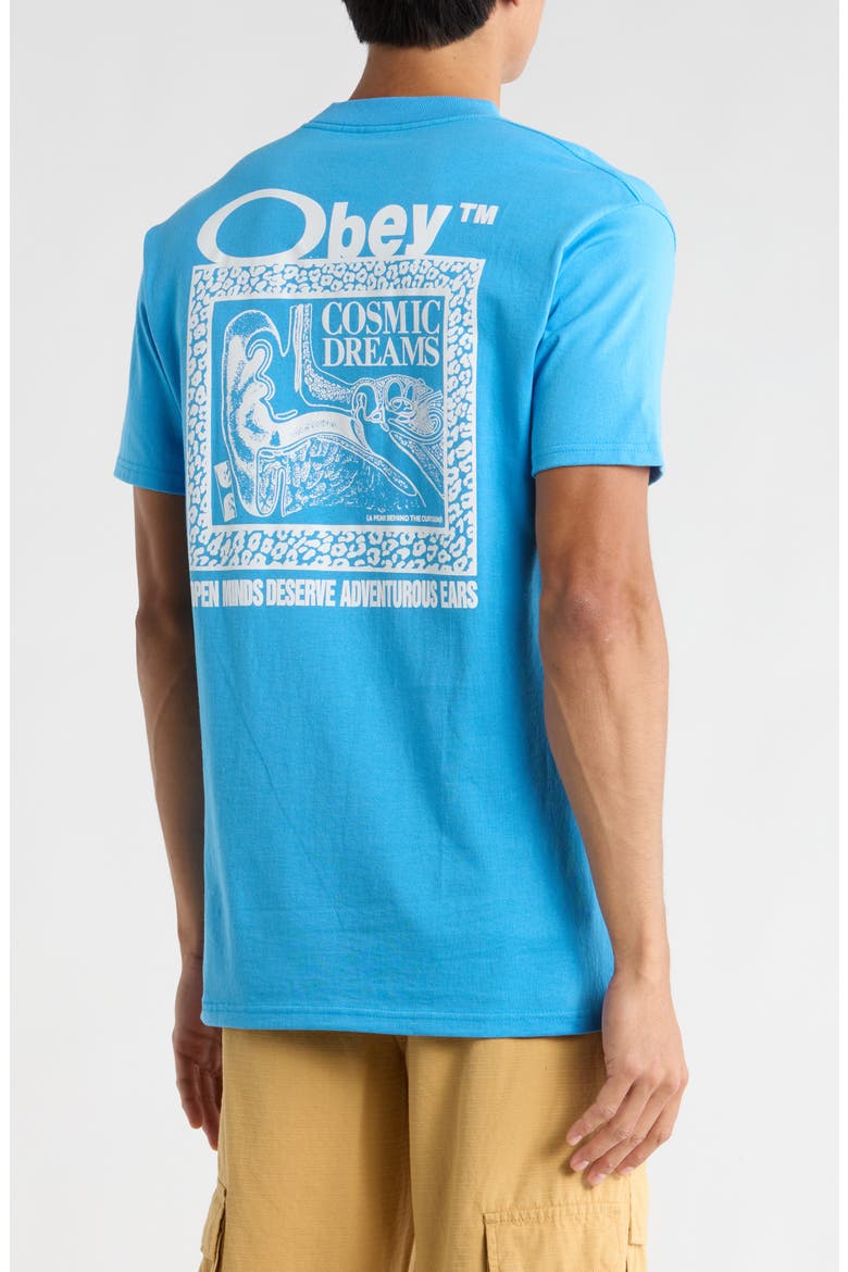 Cosmic Dreams Graphic T-Shirt, Alternate, color, AZURE BLUE