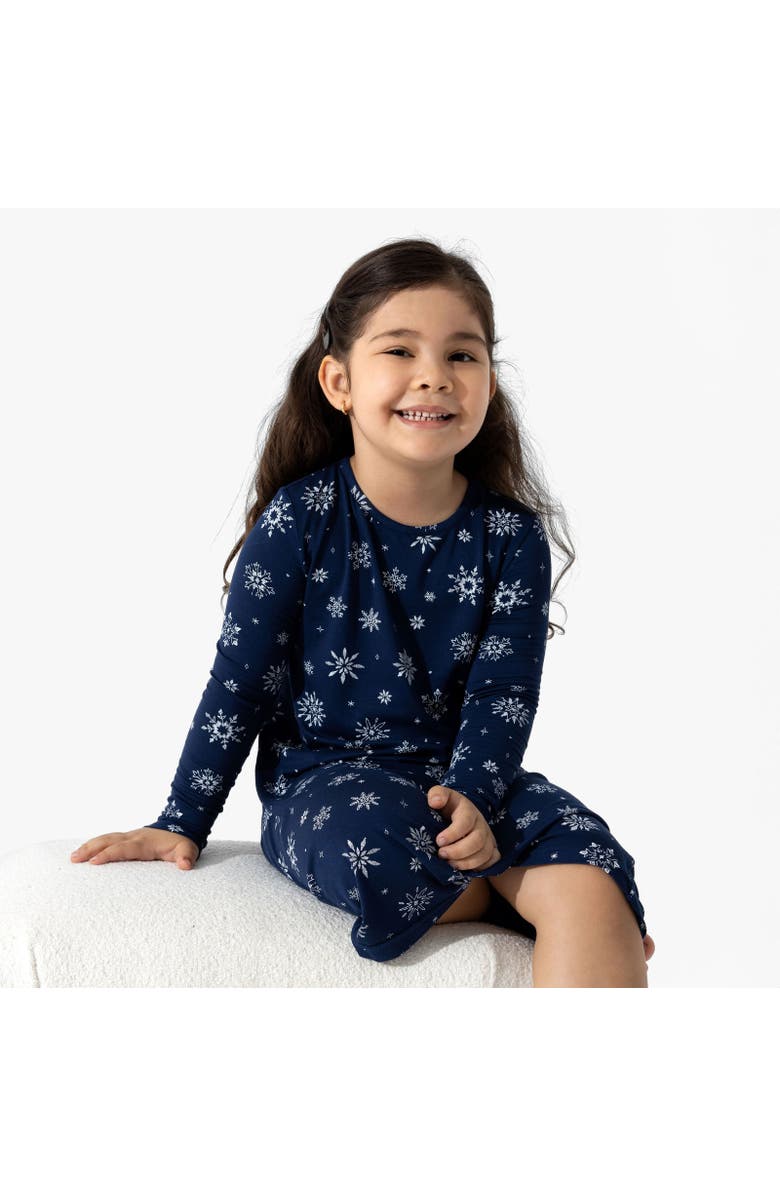 Bellabu Bear Kids' Snowflake Long Sleeve Dress, Alternate, color, Snowflake