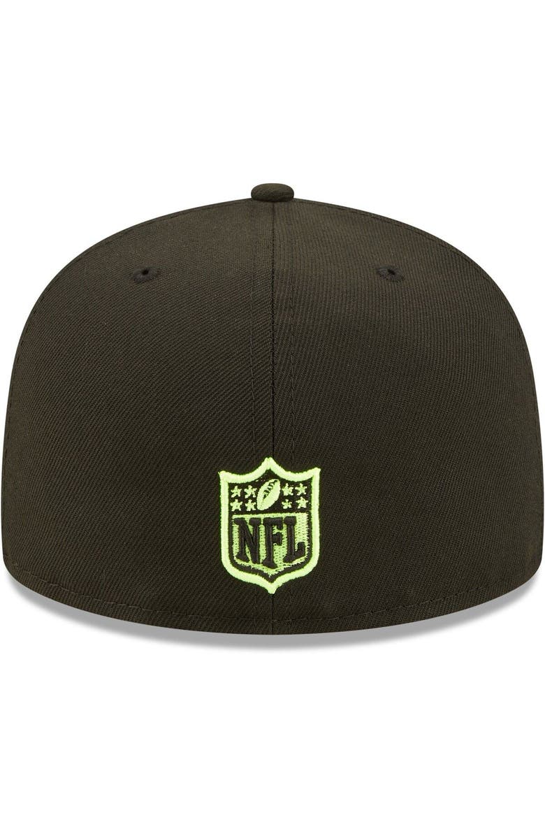 New Era Men's New Era Black Pittsburgh Steelers Super Bowl XL Summer Pop 59FIFTY Fitted Hat, Alternate, color,