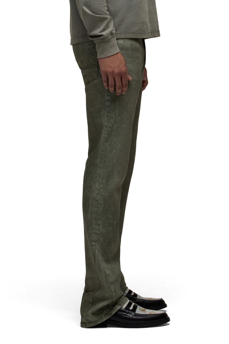 Walker Kick Flare Jeans, Alternate, color, WAX OLIVE
