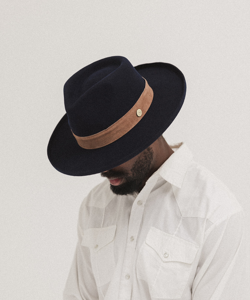 Two Roads Hat Co. Echo Park Fedora Hat In Navy Blue