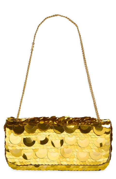 Small Sparkle Sequin Baguette Bag