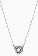 Oradina 14K Gold Kiss Me Pendant Necklace