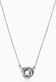 Oradina 14K Gold Kiss Me Pendant Necklace