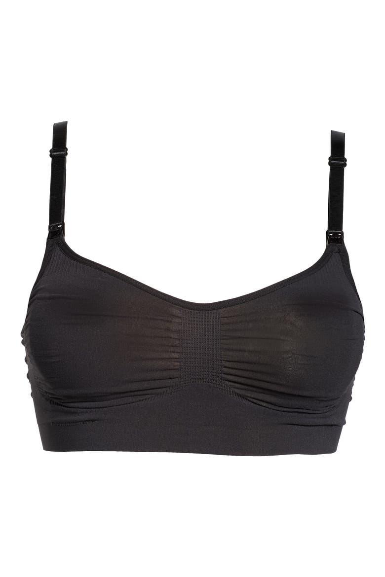 Sculpting Maternity/Nursing Bralette, Alternate, color, ONYX