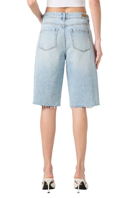 BLANKNYC BLANKNYC THE LEONARD DISTRESSED CUTOFF DENIM BERMUDA SHORTS