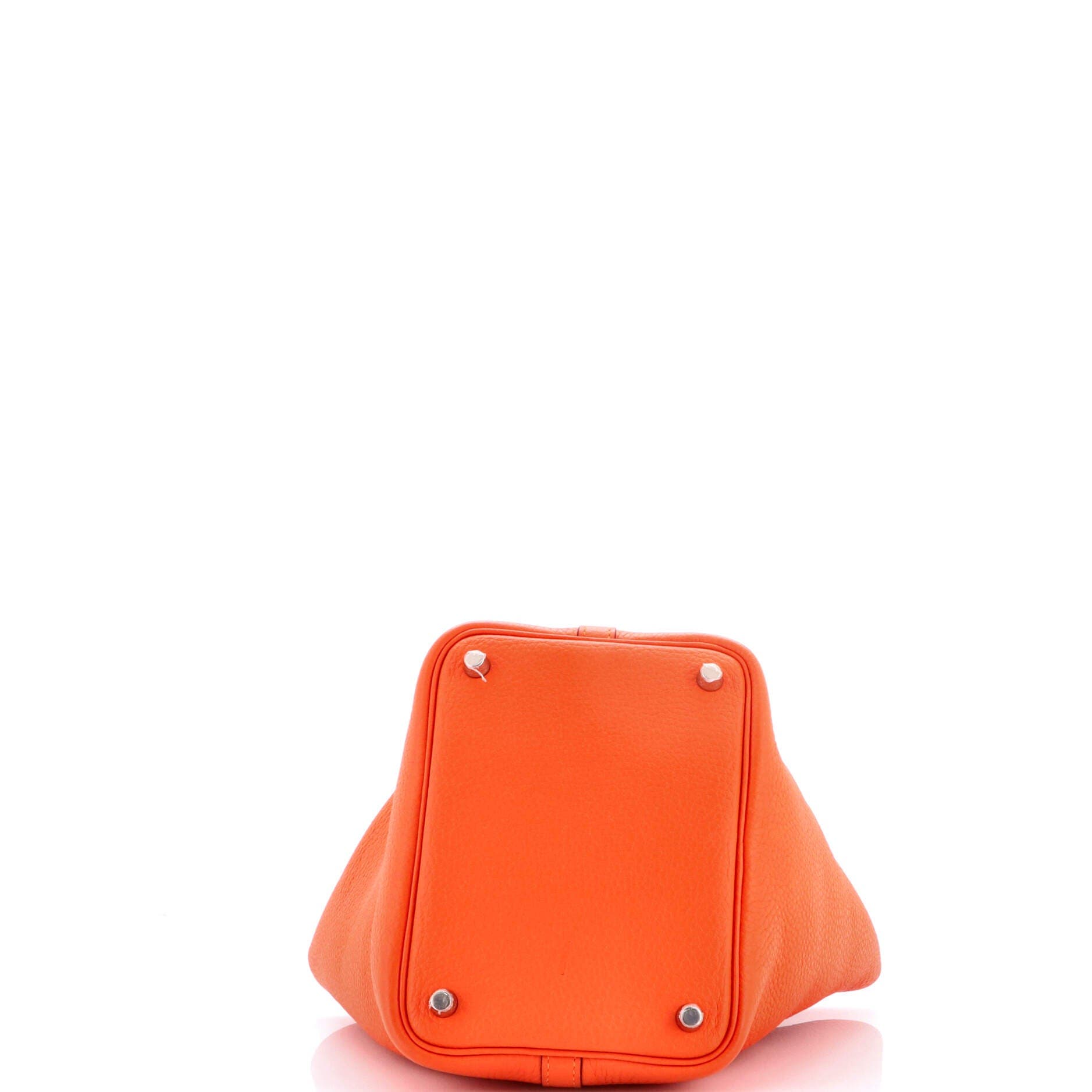 Pre-Owned Hermes Picotin Lock Bag Clemence PM, Alternate, color, Feu