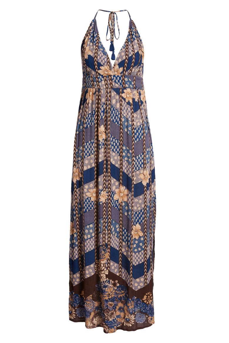 Annalisa Halter Maxi Dress, Alternate, color, MULTI COLORED