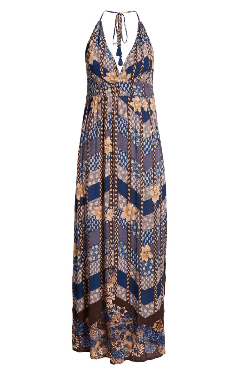 O'Neill Annalisa Halter Maxi Dress, Alternate, color, 