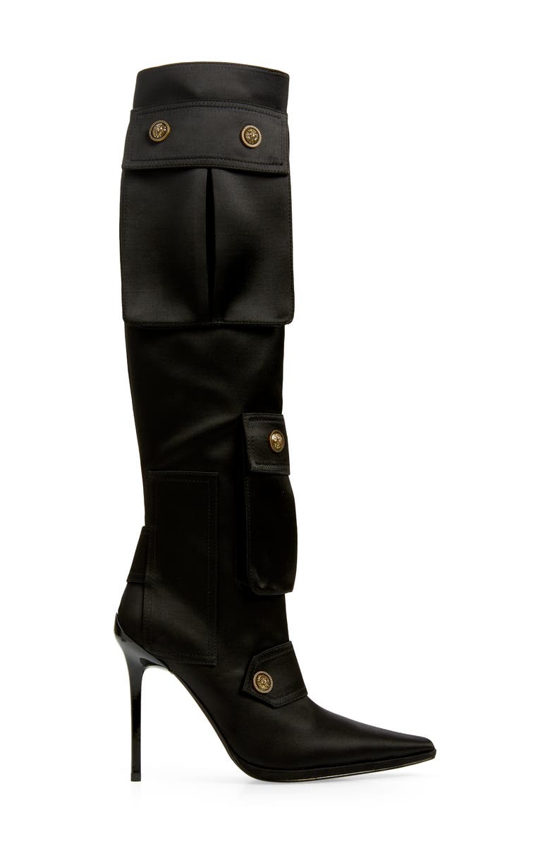 Jeffrey Campbell Pocketed Pointed Toe Knee High Boot, Alternate, color, 