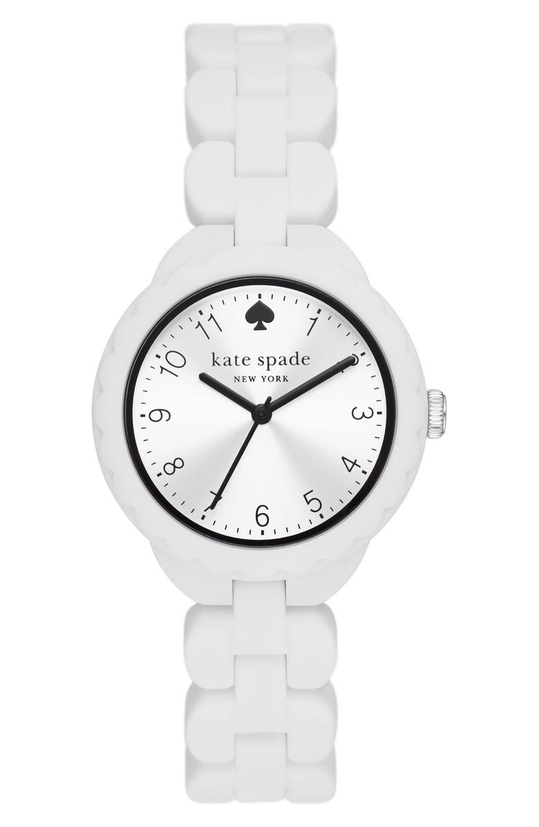 Kate Spade New York morningside silicone bracelet watch, 34mm, Main, color,