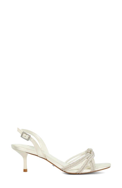 Dune London Moments Slingback Sandal In White