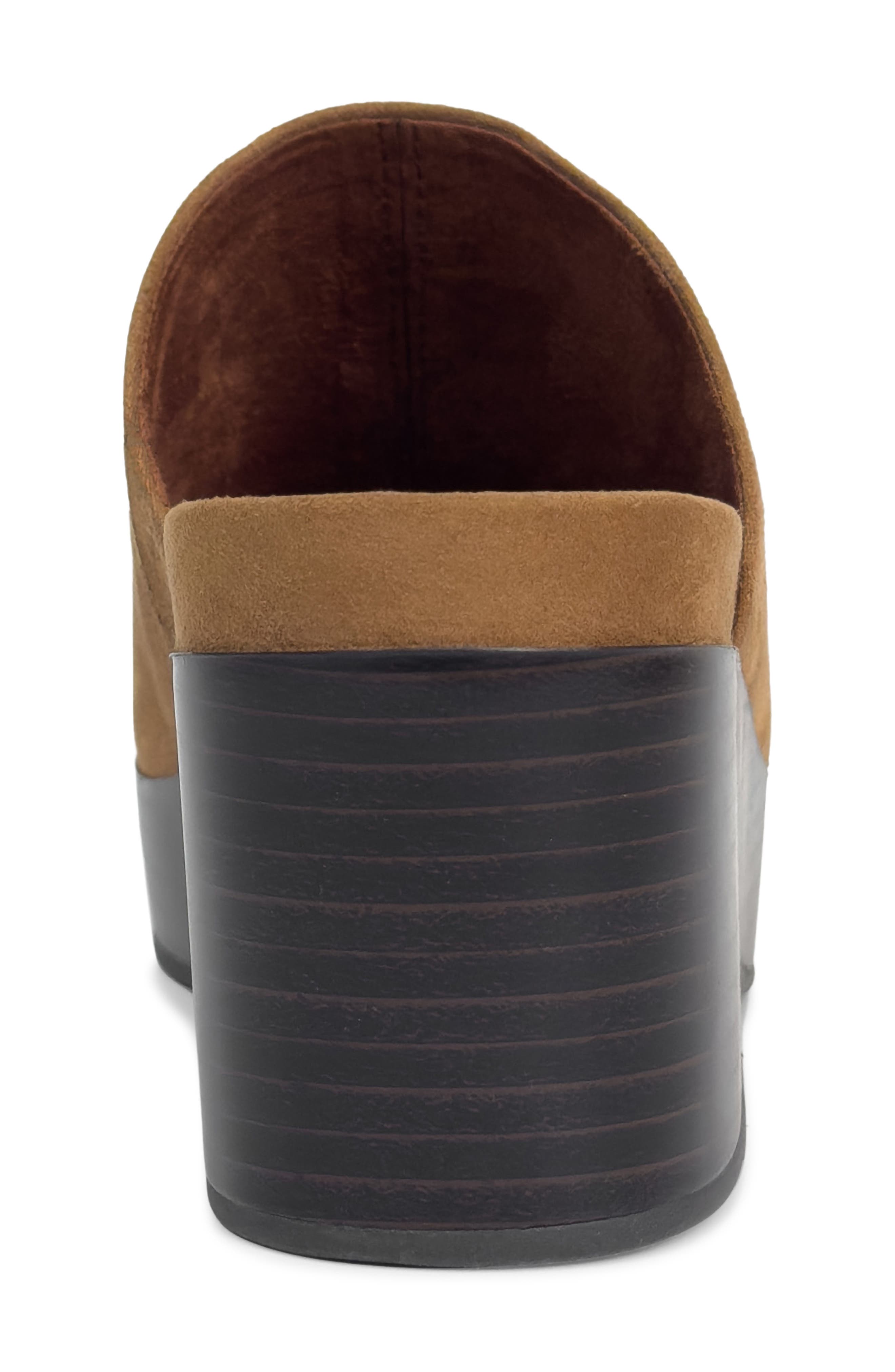 Chata Platform Mule, Alternate, color, TOBACCO FAUX SUEDE