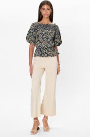 Rebecca Taylor Charlene Smocked Top