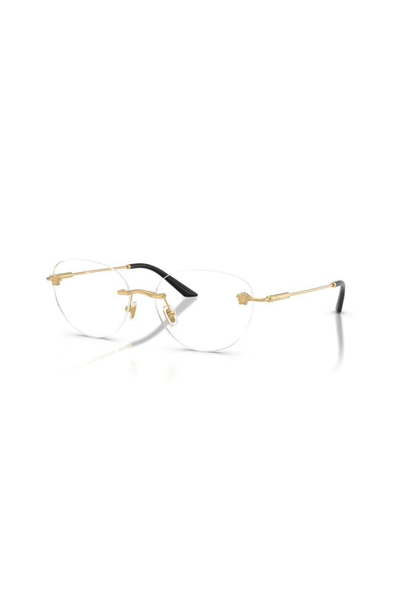 55mm Round optical glasses, Main, color, Gold