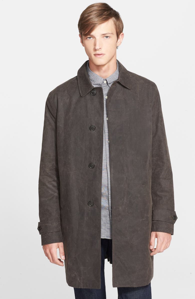 Jack Spade 'Waxwear' Water Resistant Waxed Canvas Trench Coat, Main, color,