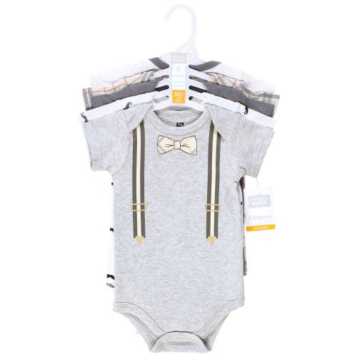 Hudson Baby Essential Cotton Bodysuits 5-piece Set In Multi