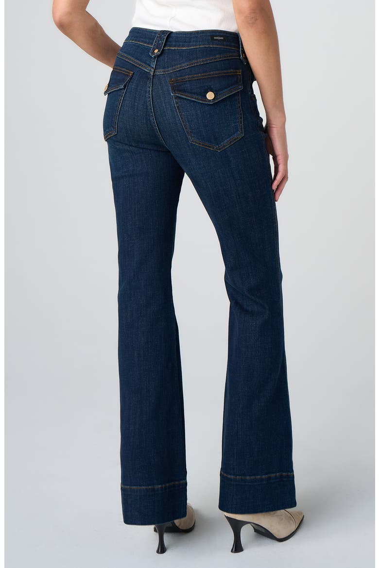 Hannah High Waist Flare Jeans, Alternate, color, DUSKWOOD BLUE