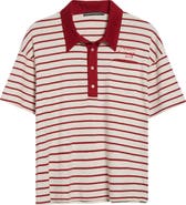 STOCKHOLM SURFBOARD CLUB Stripe Organic Cotton Pocket Polo