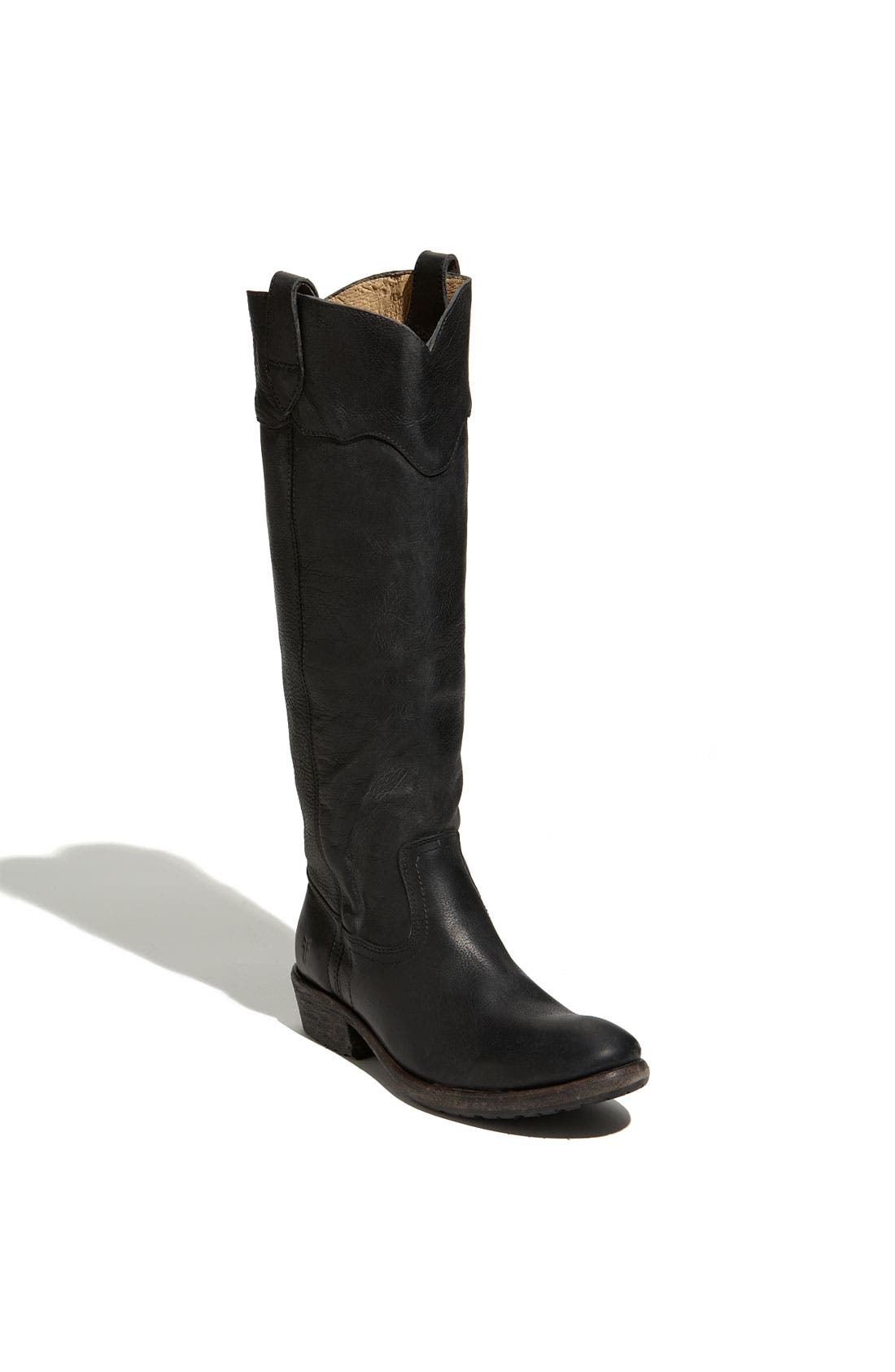 'Carson Lug' Boot, Main, color, BLACK