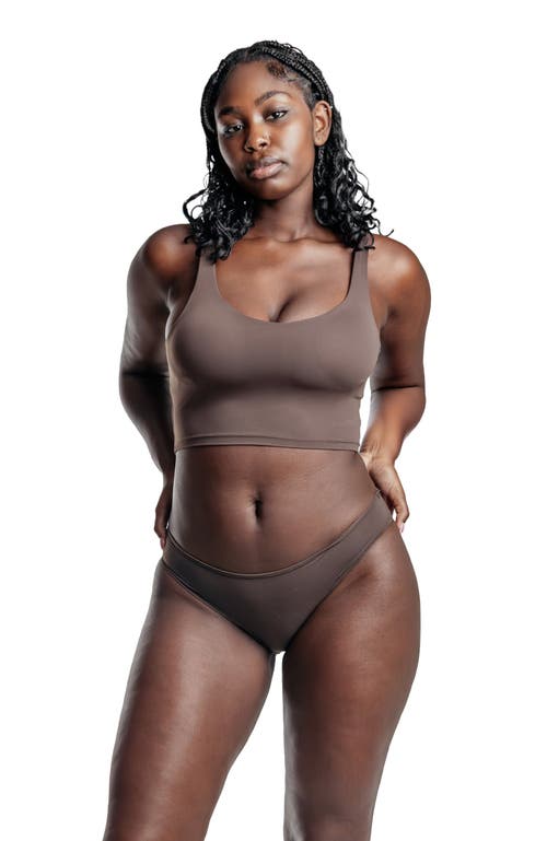 Cheeky Cherry Leakproof Everyday Liner Ultra Smooth Mid-rise Brief In Brown