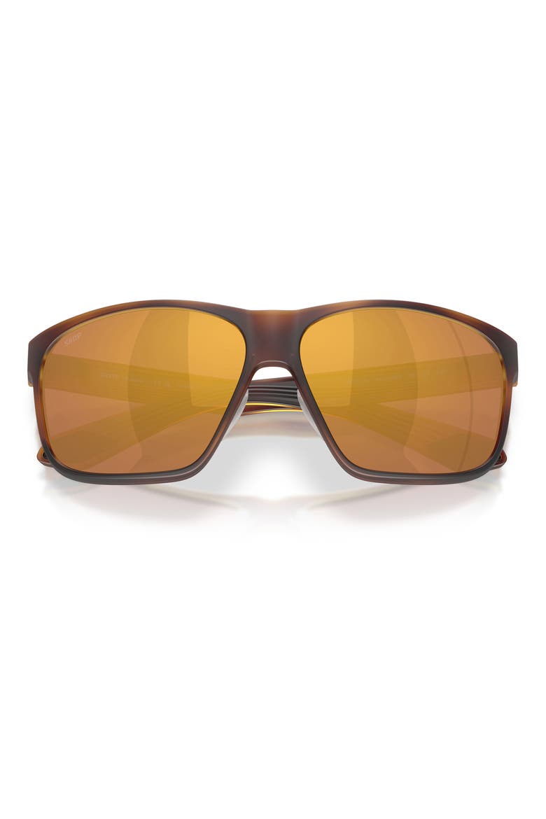 Trades 60mm Polarized Square Sunglasses, Alternate, color, TORTOISE / GOLD MIRROR 580P