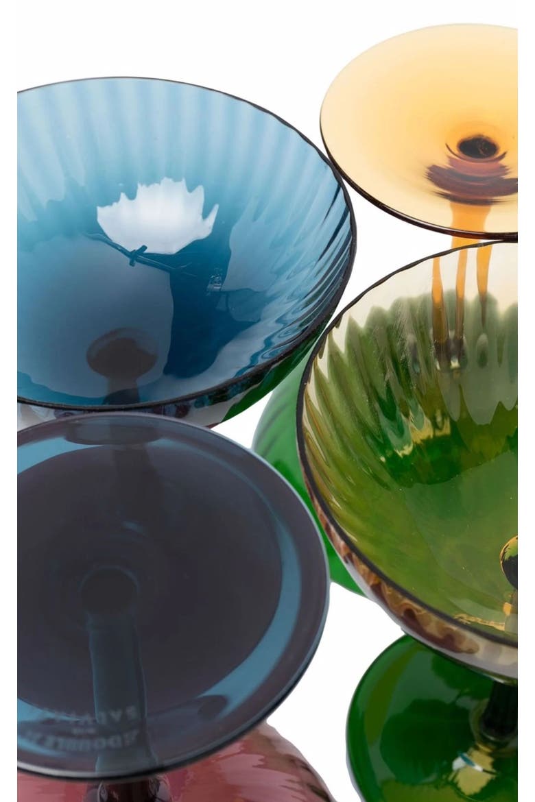 Champagne Coupe Set Of 4, Alternate, color, Mixed Multicolor