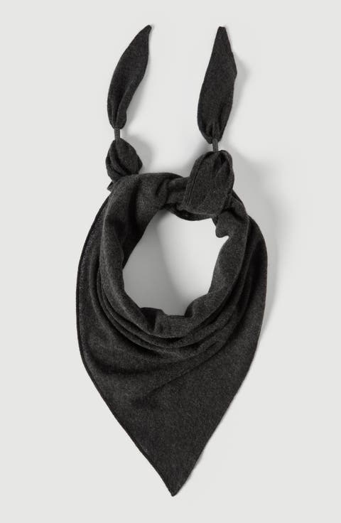 Cashmere scarf with shiny details