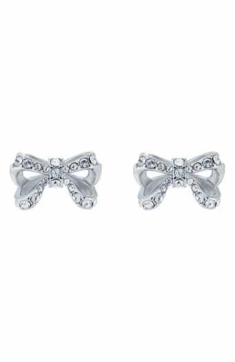 Callayy Crystal Petite Bow Stud Earrings