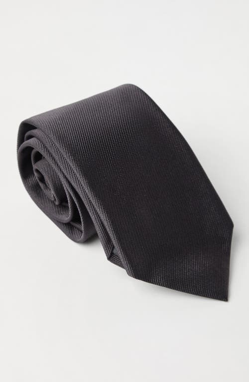 Brunello Cucinelli Silk Twill Tie In Purple