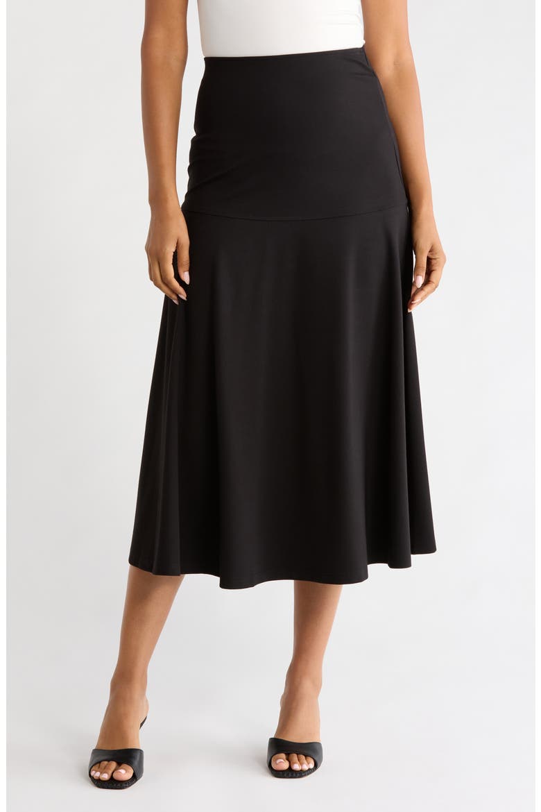 A-Line Maxi Skirt, Main, color, BLACK