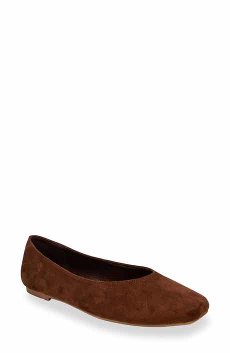 CHASE AND CHLOE Square Toe Ballet Flat