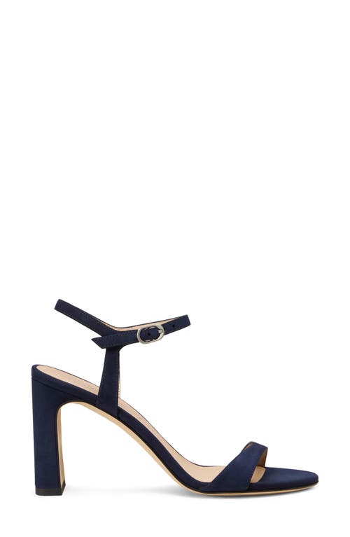Stuart Weitzman Babette 85 Ankle Strap Sandal In Blue