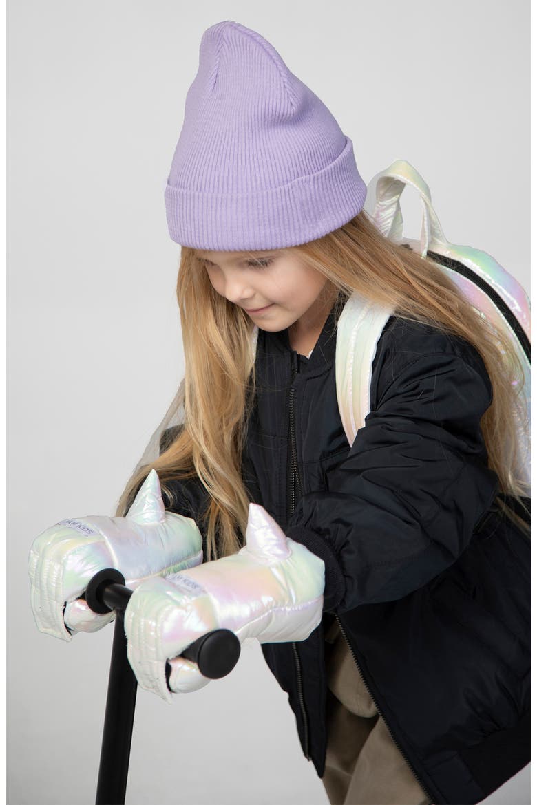 Warmmuffs Water Repellent Muffs, Alternate, color, IRIDESCENT UNICORN