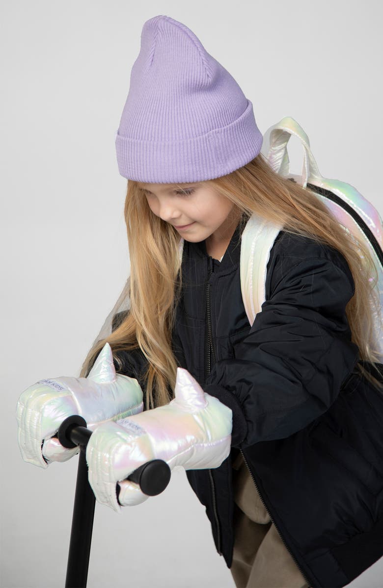 7 A.M. Enfant Warmmuffs Water Repellent Muffs, Alternate, color, Iridescent Unicorn