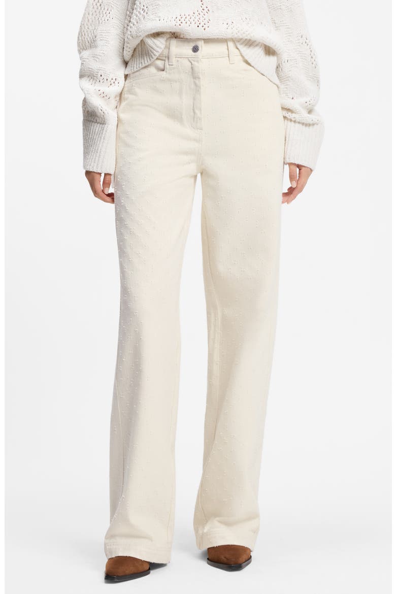Wide-Leg Jeans, Main, color, SOFT CREAM
