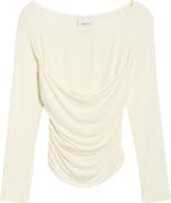 Reformation Julian Ruched Knit Top