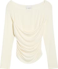 Reformation Julian Ruched Knit Top