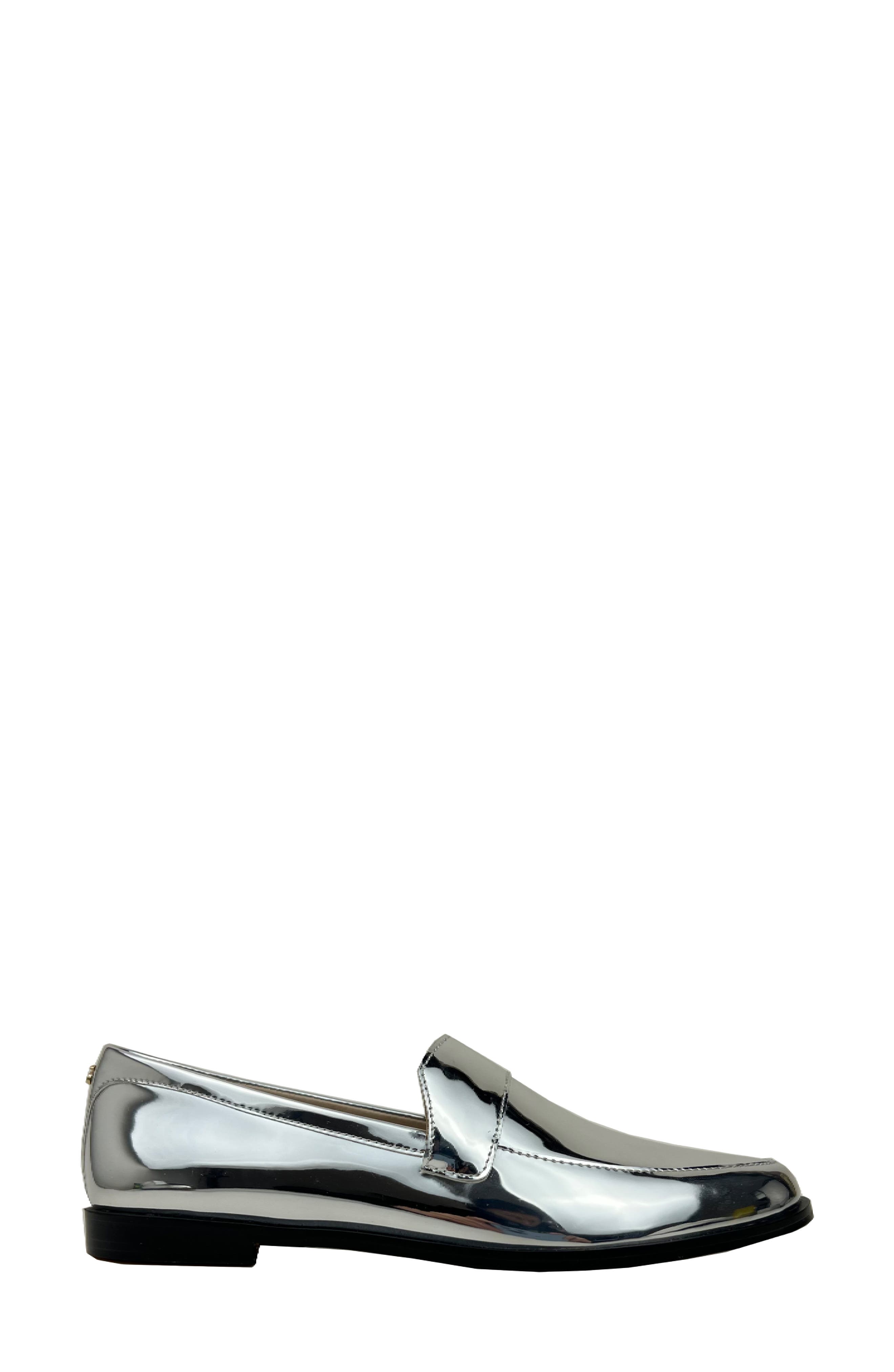 Yosi Samra Olivia Loafer, Alternate, color, Silver